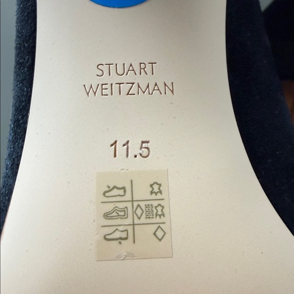 NWT Stuart Weitzman Avenue 85 City Block Booties Suede Size 11.5 Black - Picture 13 of 14